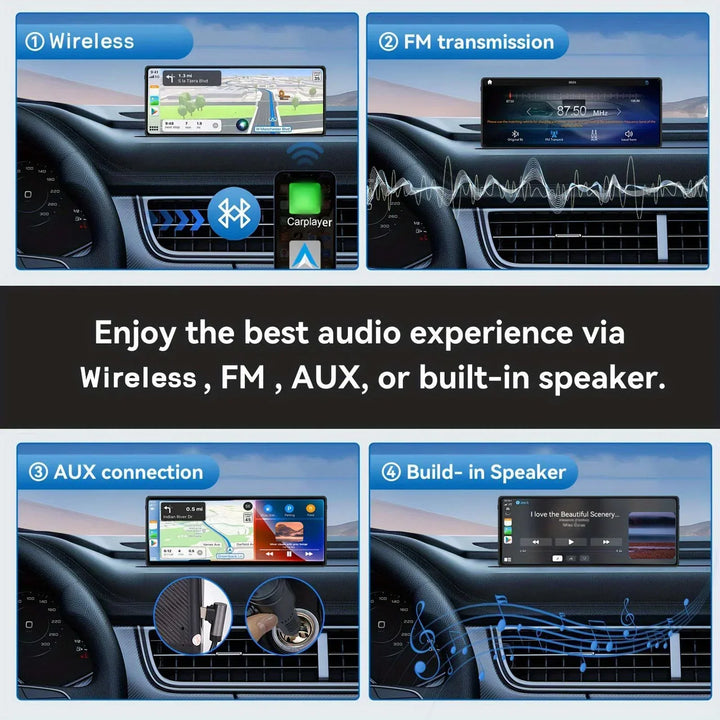 Car Stereo 10.26-Inch Universal Wireless CarPlay Android Auto Multimedia Player Fall 2025 Gift