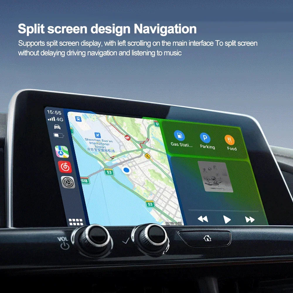 Wireless CarPlay Adapter 2 in 1 Car Multimedia Bridge 5GHz WiFi Type-C USB Plug and Play Fall 2025 Gift