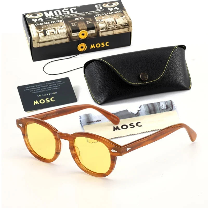 Polarized Sunglasses Vintage Round Acetate Frame Summer 2026 Driving Glare Reduction Gift Idea