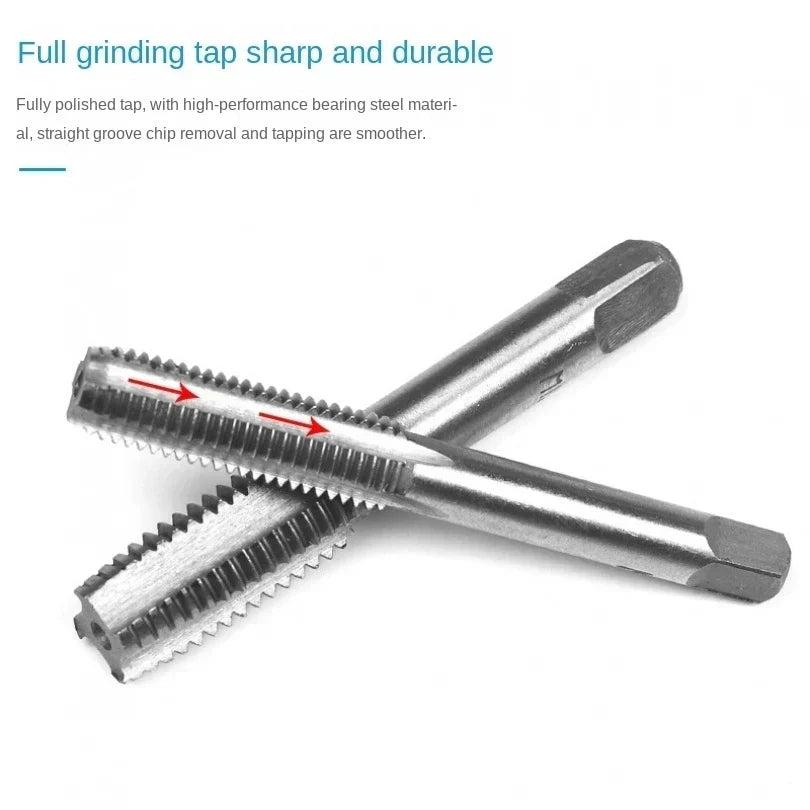 Tap And Die Set 20Pcs M3-M12 Metric Thread Tools For DIY Metalworking Kit