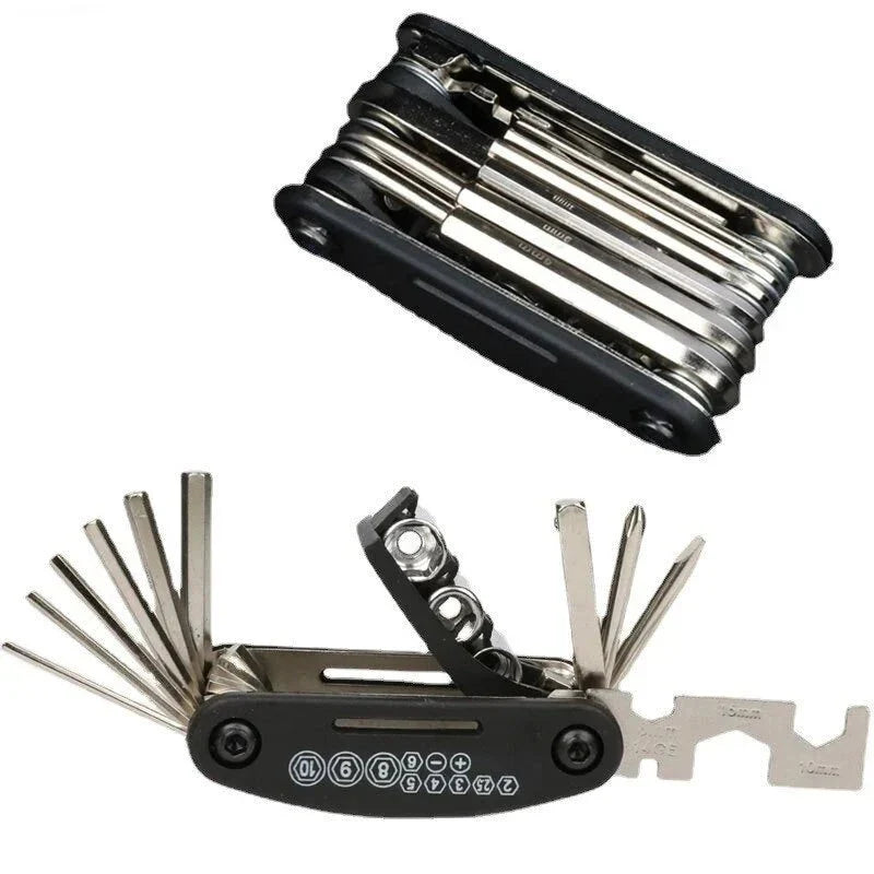 Home Tools Bicycle Repair Multi Tool Kit with Screwdriver, Tire Levers &amp; Wrenches