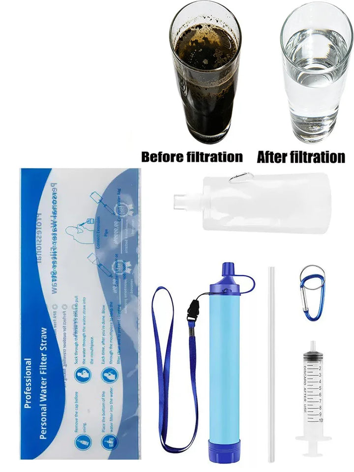 Personal Water Filter Straw – Portable Purifier for Camping, Hiking &amp; Emergency Survival 2026