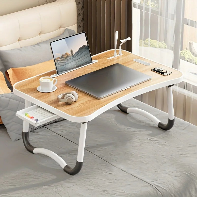 Bed Desk Liftable Folding Laptop Table for College Students and Children Study
