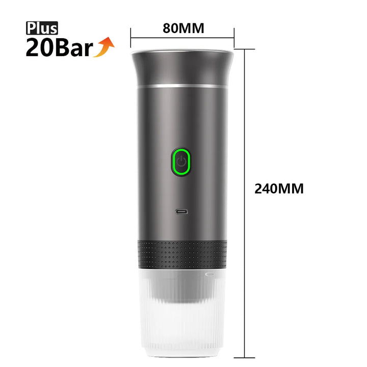 Portable Espresso Machine Wireless 3 In 1 Travel Car Camp