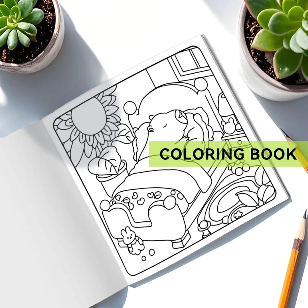 colouring Book For Adults With Cute Patterns And Easy Drawings Fall 2025 Gift Idea