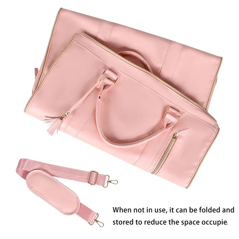 Folding Suit Storage Bag for Women - Large Capacity Waterproof Travel Organizer