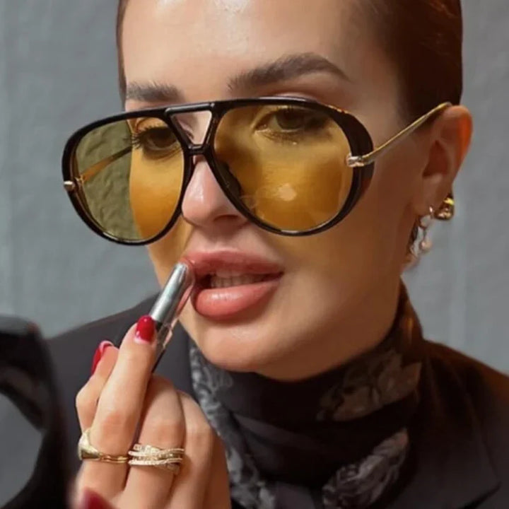 Oversized Sunglasses Vintage Luxury Frame Summer 2026 Trend CE Certified Gift Idea