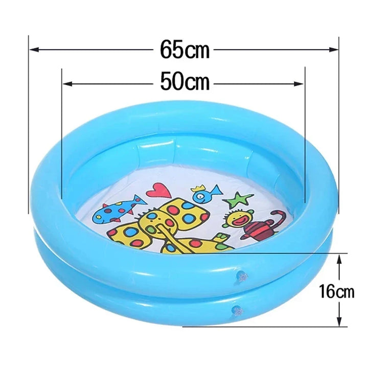 Inflatable Round Swimming Pool for Kids, Portable PVC Mini Pool for Indoor and Outdoor Use, Easy Setup, Durable and Spacious