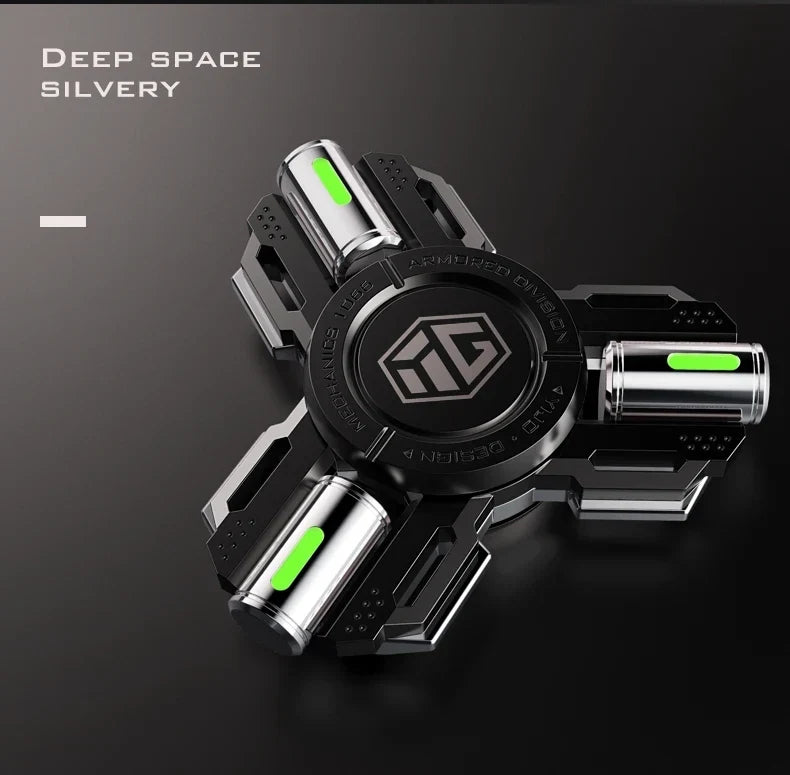 Glow Fidget Spinner Alloy EDC Long Spin Stress Relief