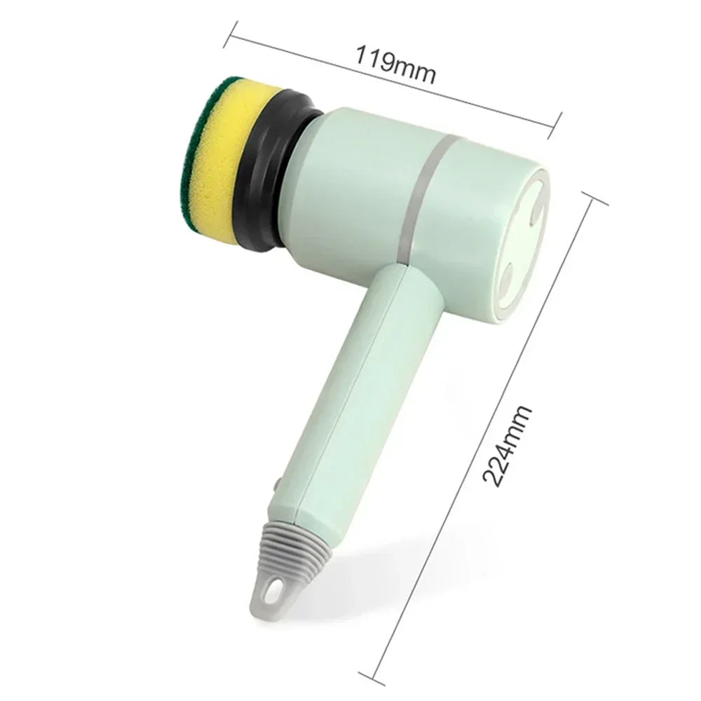 Wireless Electric Cleaning Brush USB Rechargeable Scrubber for Kitchen and Bathroom Cleaning, 3 Speed Professional Tool