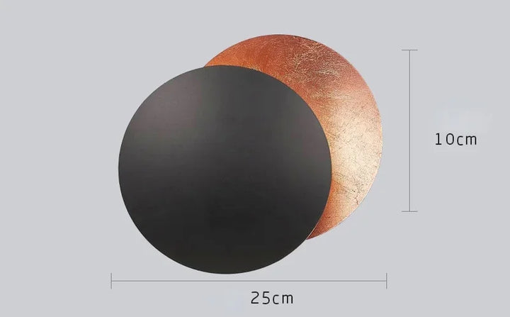 Wall Sconce Light Round Eclipse Modern Wall Lamp Iron Construction Ambient Bedside Decor Fall 2026