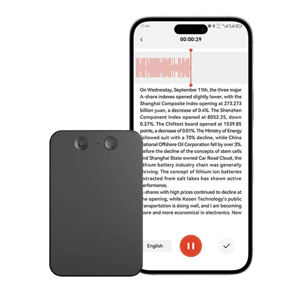 AI Voice Recorder 8GB 128GB Portable Multilingual Translator