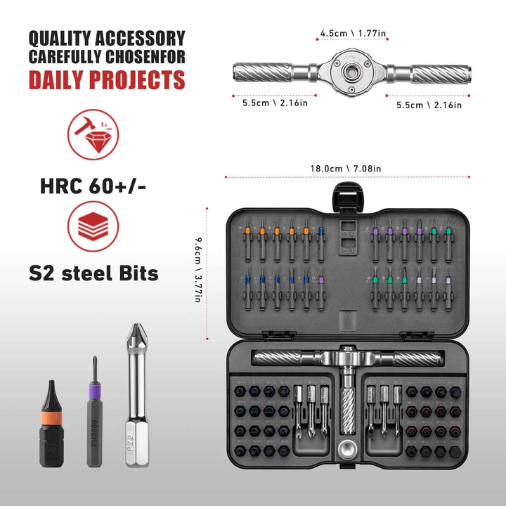 Screwdriver Bit Set Magnetic Design Multi Bit Repair Kit For DIY Projects Fall 2025 Gift Idea