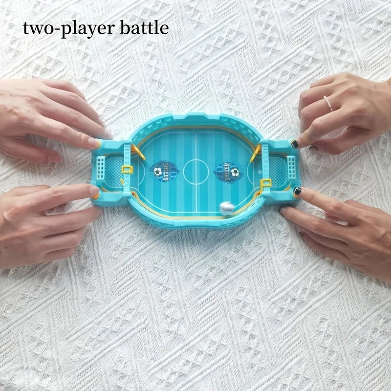 Interactive Soccer Game for Kids -2-Player Tabletop Fun, Parent-Child Activity, Portable Puzzle Game in Blue/Green