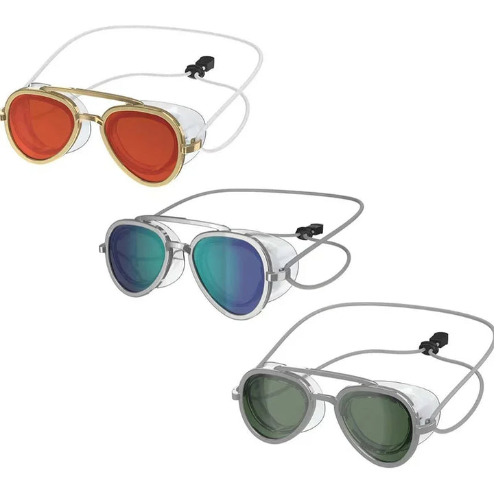Wide Angle Anti-Fog Swimming Goggles – Full View Retro Frame Unisex Pool Swim Eyewear 2026