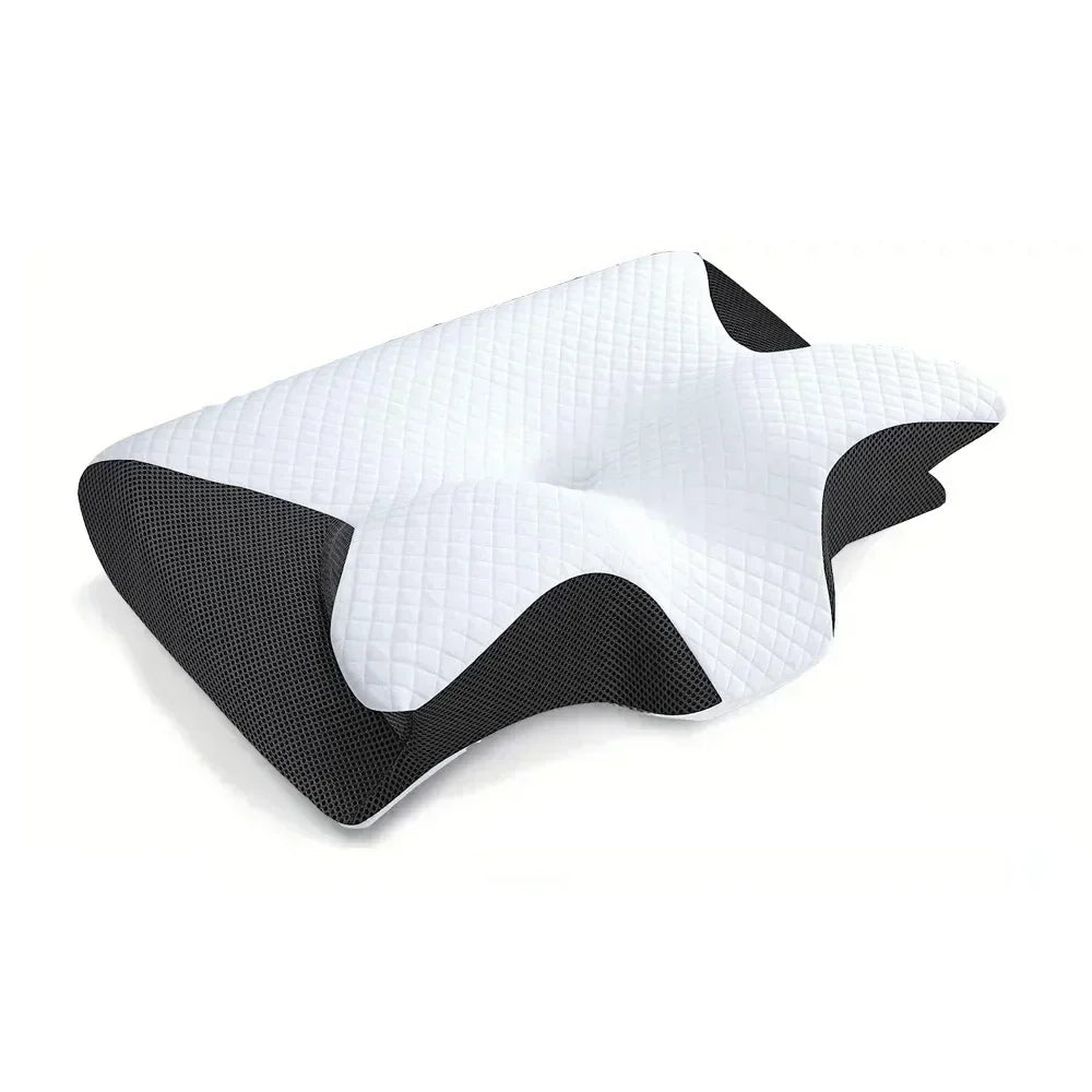 Memory Foam Cervical Neck Pillow Orthopedic Slow Rebound Support for Sleep &amp; Relaxation