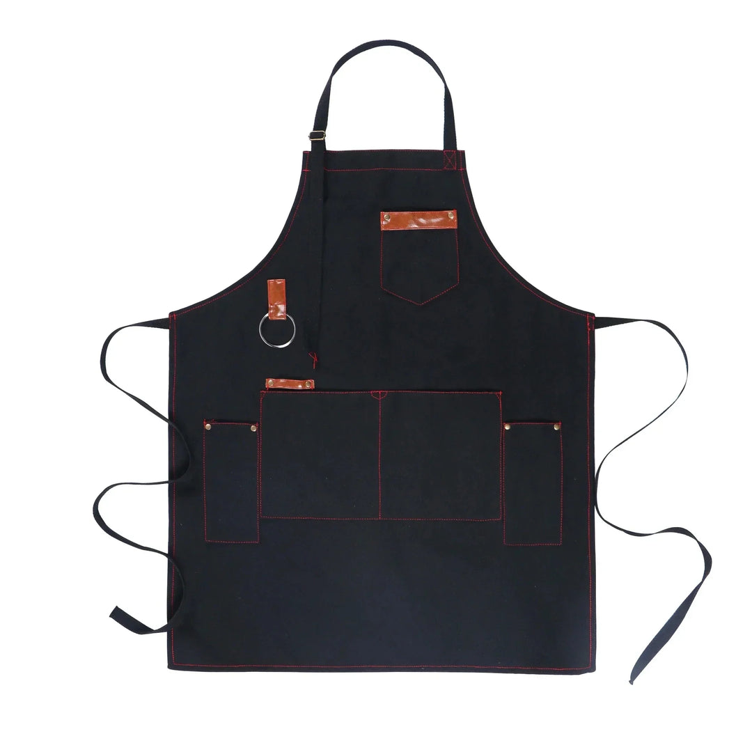 Chef Apron Canvas Work Apron Fall 2025 Professional Waterproof Cooking Apron With Pockets Durable Gift