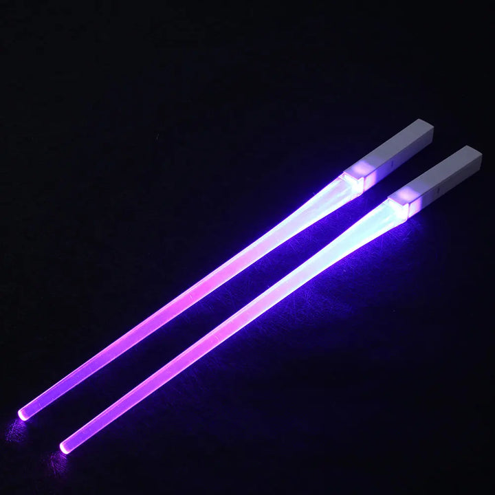 LED Luminous Lightsaber Chopsticks - Light Up Star Wars Party Tableware, Fun Kitchenware for Kids