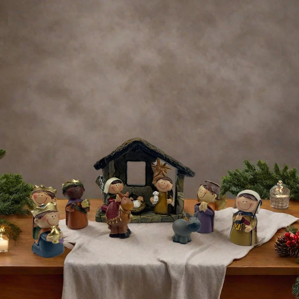 Nativity Advent Calendar 24 Pcs Miniature Nativity Figurines Set for Christmas Countdown 2025 Family Activity