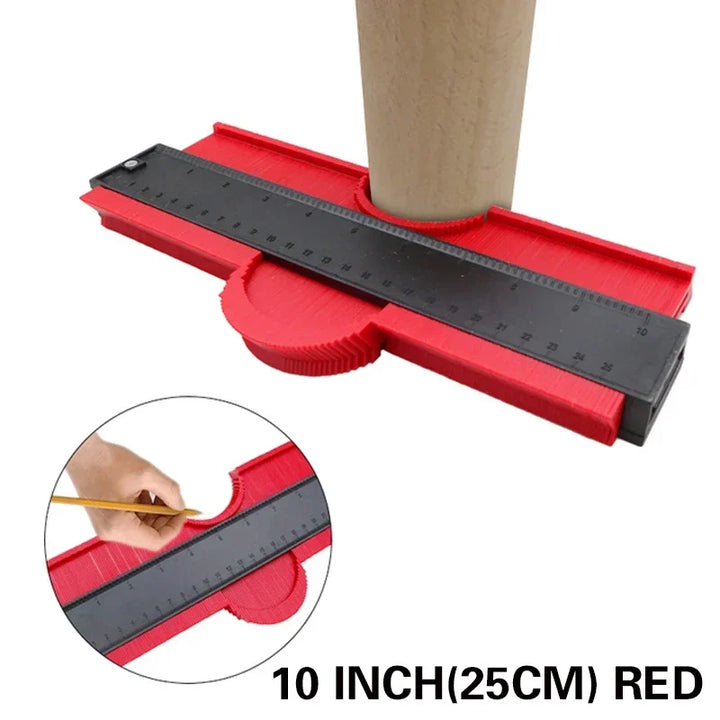 Contour Gauge Duplicator - Plastic Profile Measuring Tool for Home DIY Projects, 10 inch