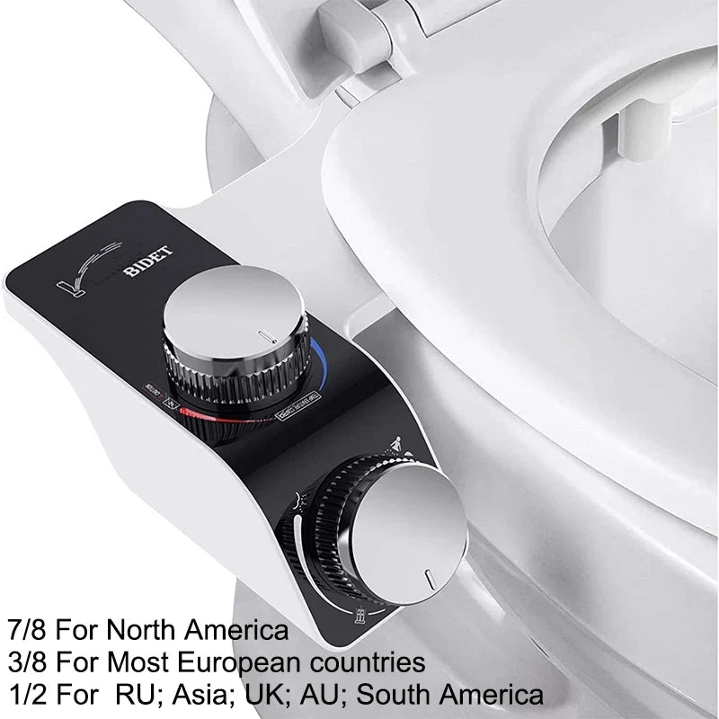 Bidet Toilet Seat Attachment Dual Nozzle Self Cleaning Non Electric Fall 2026 Home Upgrade