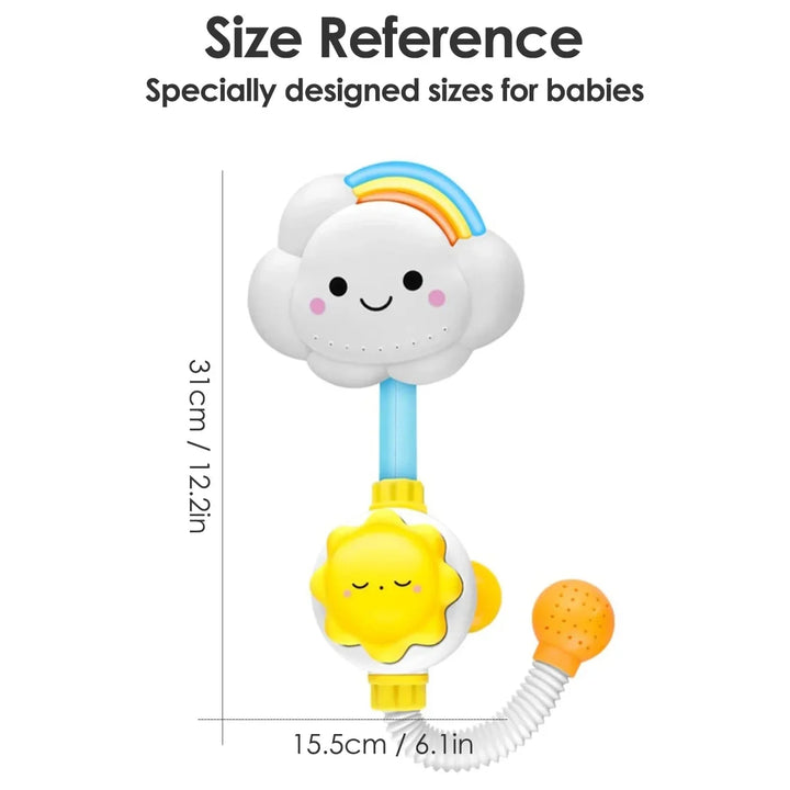 1pcs Kids Cloud Shower Toy - Baby Bathtub Water Toy for Boys and Girls, Fun Comfort Gift