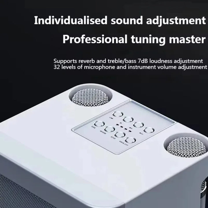 Bluetooth Speaker Karaoke System Portable Wireless 10W With 2 Microphones Outdoor Party Sound Fall 2025