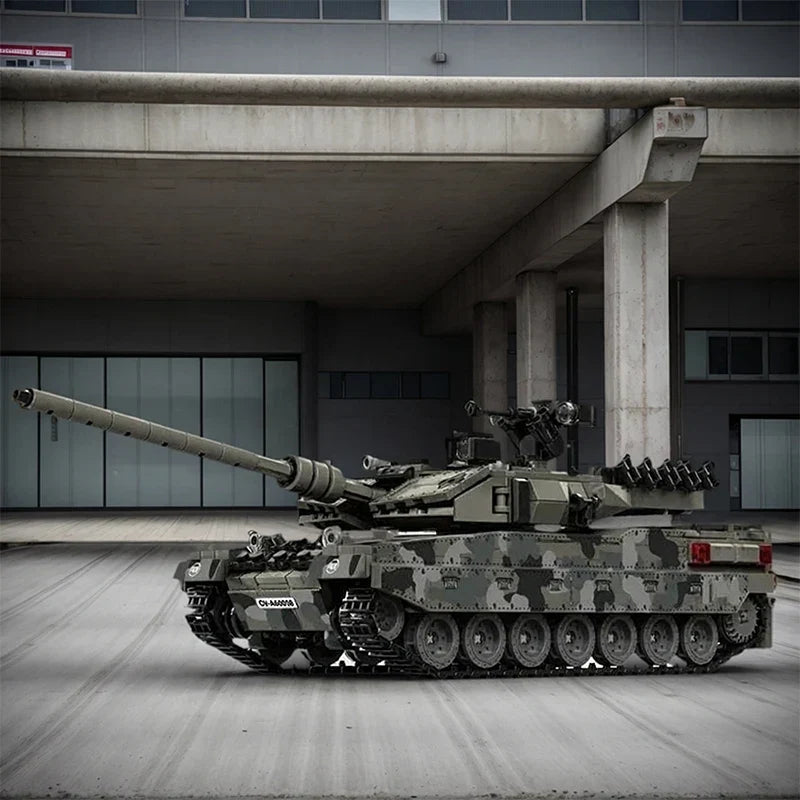Military Tank Building Blocks Leopard 2A7 Model 1007 Pieces Camouflage Brick Set Fall 2026 Gift
