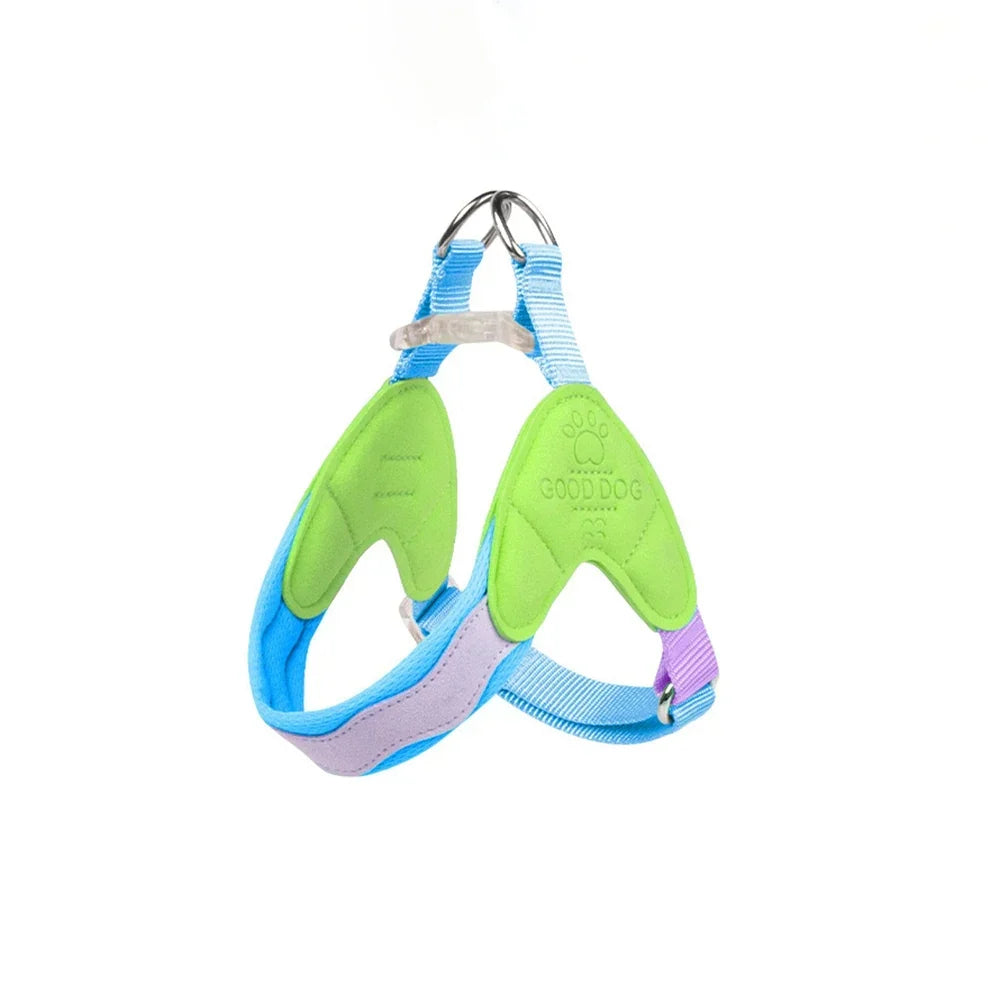 Dog Harness Y Shaped Adjustable Chest Straps Polyester Blends Summer 2026 Outdoor Use Easy Fit