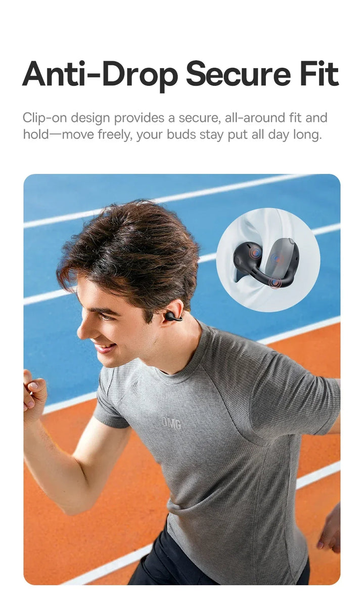 Baseus BC1 Open-Ear Clip Earbuds Bluetooth 6.0 – 4-Mic Noise Cancellation Super Bass IP55 Sports 2026
