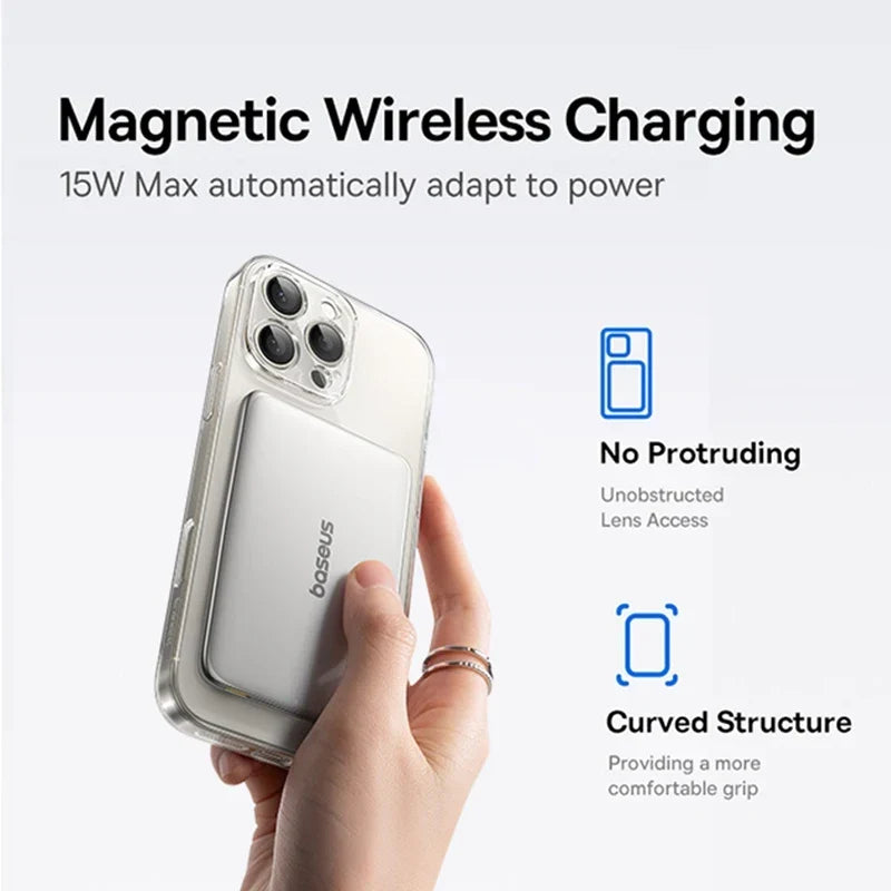 Ultra-Slim Magnetic Power Bank – Card-Sized 10000mAh PD 27W &amp; 5000mAh PD 20W Wireless Charging 2026