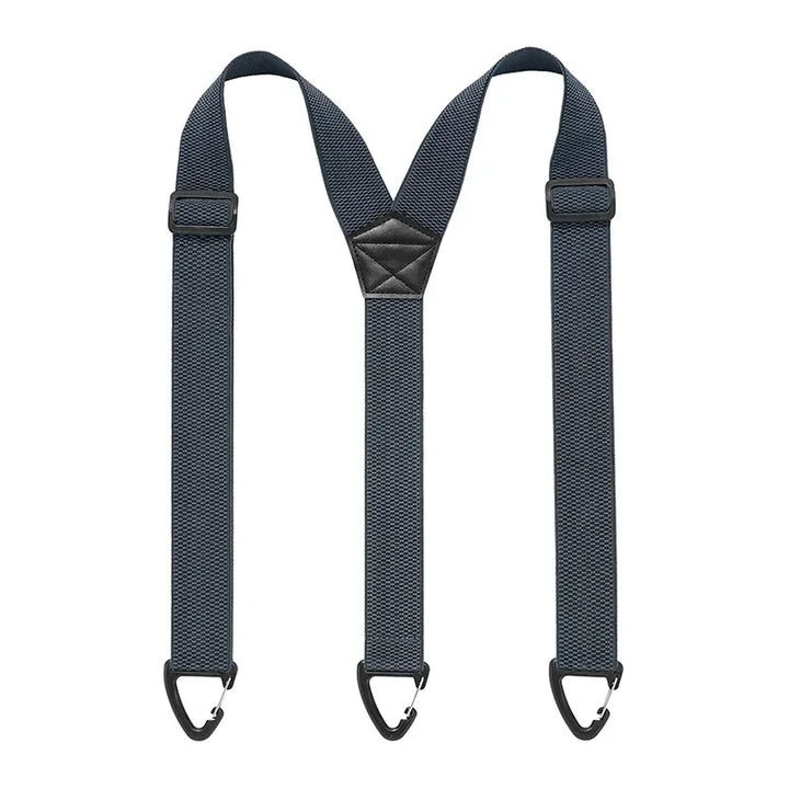 Suspenders Black 3.8cm Wide Y-Back Elastic Work Braces Fall 2026 With Plastic Gripper Clasps
