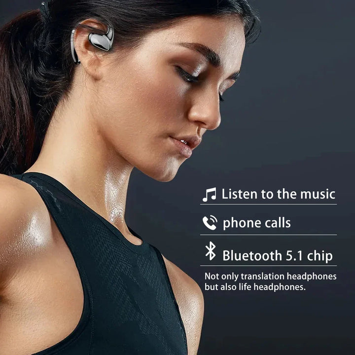 M8 Translator Earbuds - 144 Language Two-Way Device, 97% Accuracy, Music &amp; Calling Support