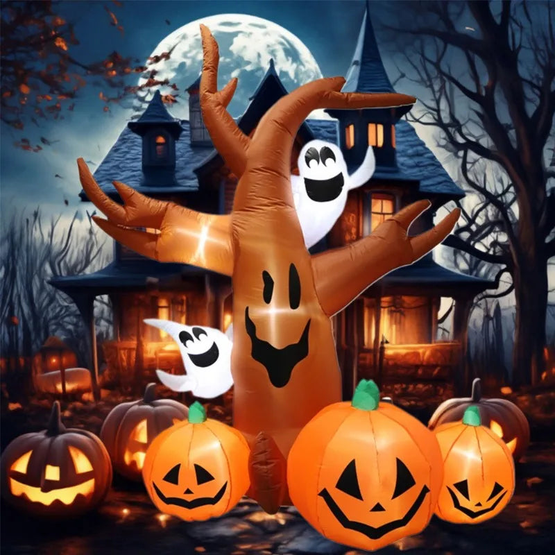 Inflatable Halloween Decoration Pumpkin Tree Outdoor Fall 2025