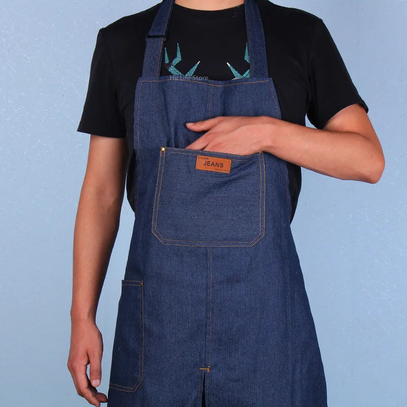 Pottery Apron Adjustable Denim Split Leg Overalls Studio Apron Fall 2025 Mud Retaining Pockets Anti Fouling