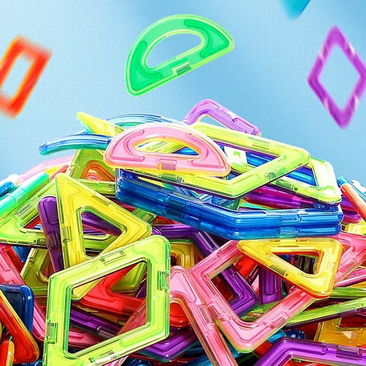 Magnetic Building Blocks Set for Kids, 30-168PCS Educational Magnetic Tiles for Creative Learning and Imaginative Play