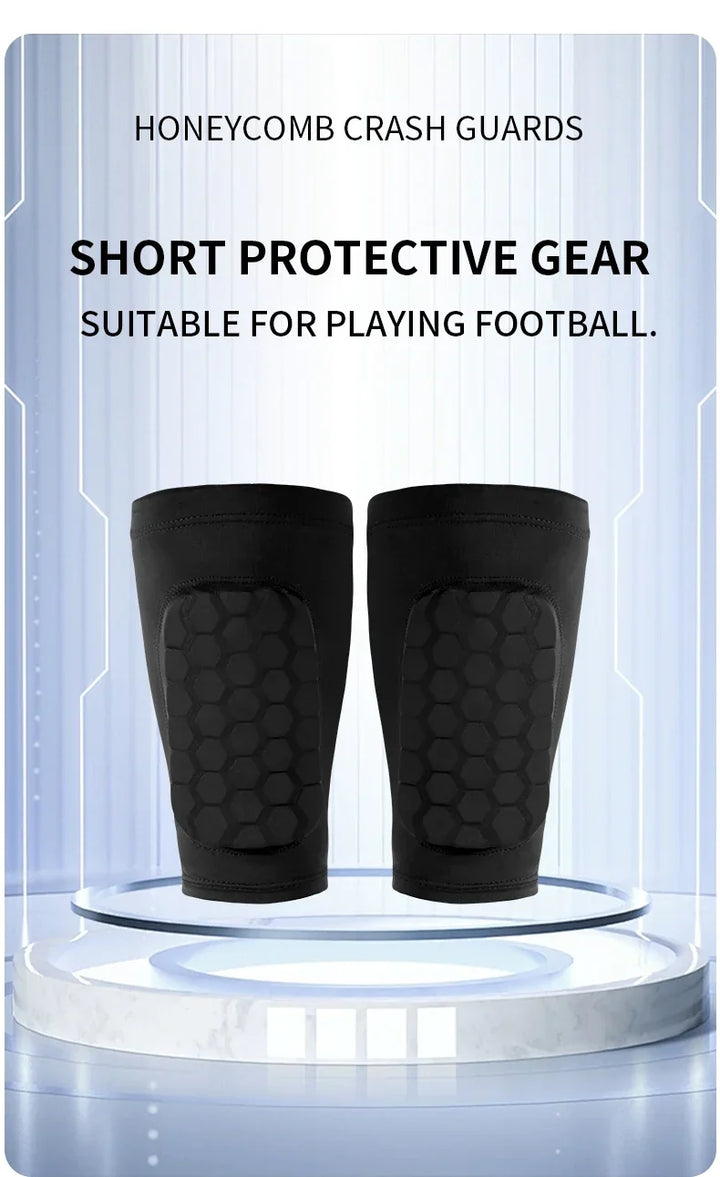 Football Shin Guard Sleeve Covers - Lightweight Elastic Protective Leg Sleeves for Men Women and Teens