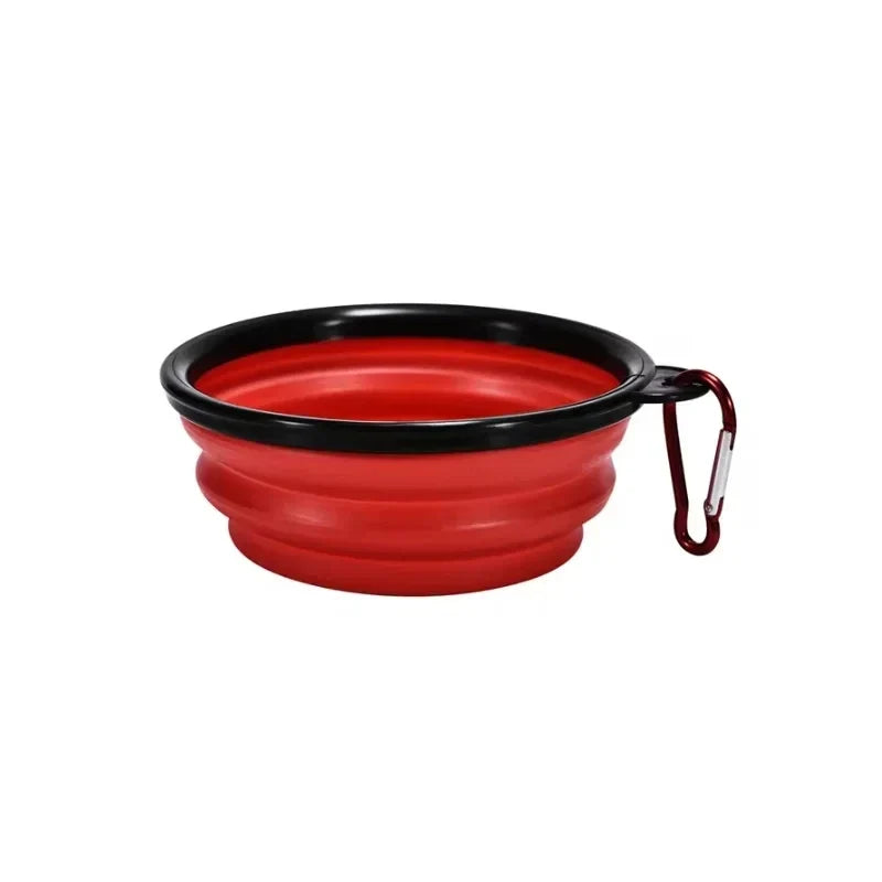 350ml Pet Folding Bowl - Portable Dog &amp; Cat Food Water Bowl
