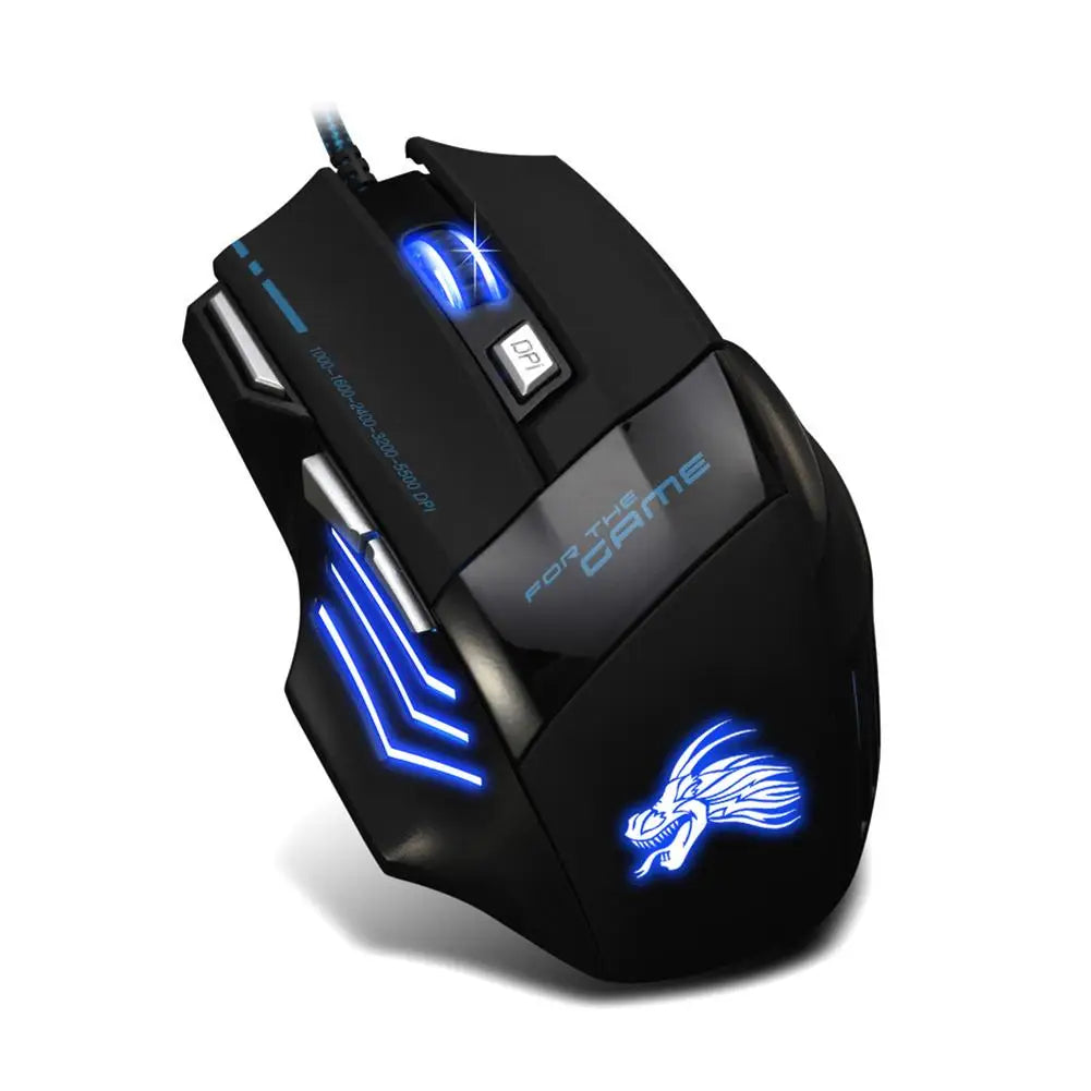 Usb Wired Gaming Mouse 7 Button Backlit Ergonomic Comfort
