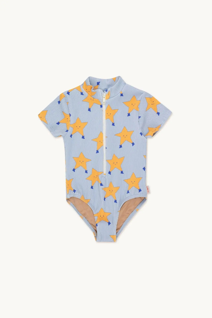 Lightweight unisex one-piece swimsuit - casual cut, nylon, beach &amp; pool wear for kids