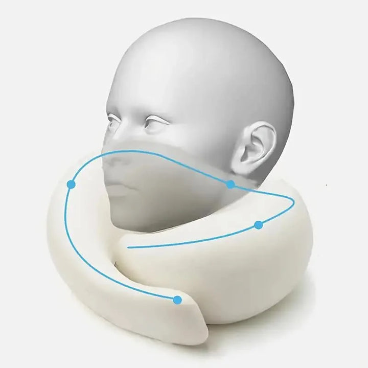 Memory Foam Travel Neck Pillow U Shaped Snail Style Portable Ergonomic Support For Summer Travel 2026 Cotton Cover
