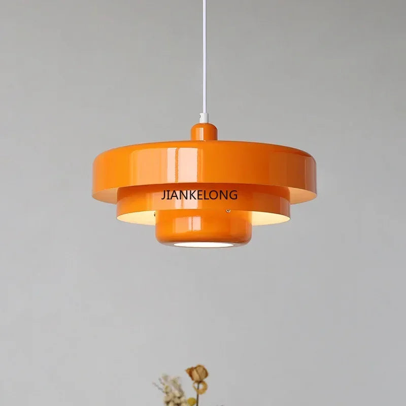 Pendant Lamp Retro Danish Chandelier - Fall 2026 Decor for Cafes and Homes, Cozy Ambient Lighting