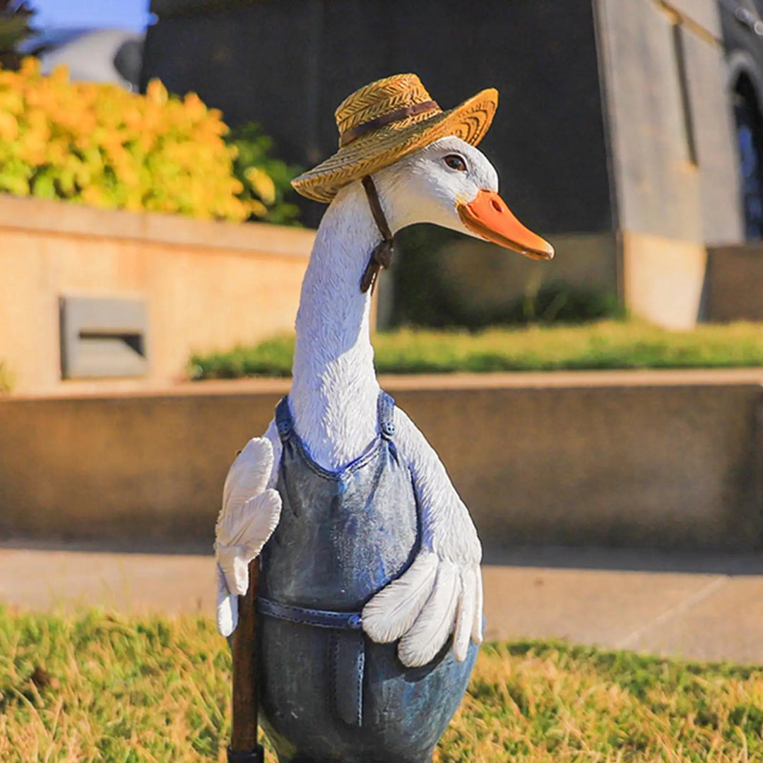 Duck Garden Statue Outdoor Sculpture Spring 2026 Garden Decor Gift Idea For Courtyard