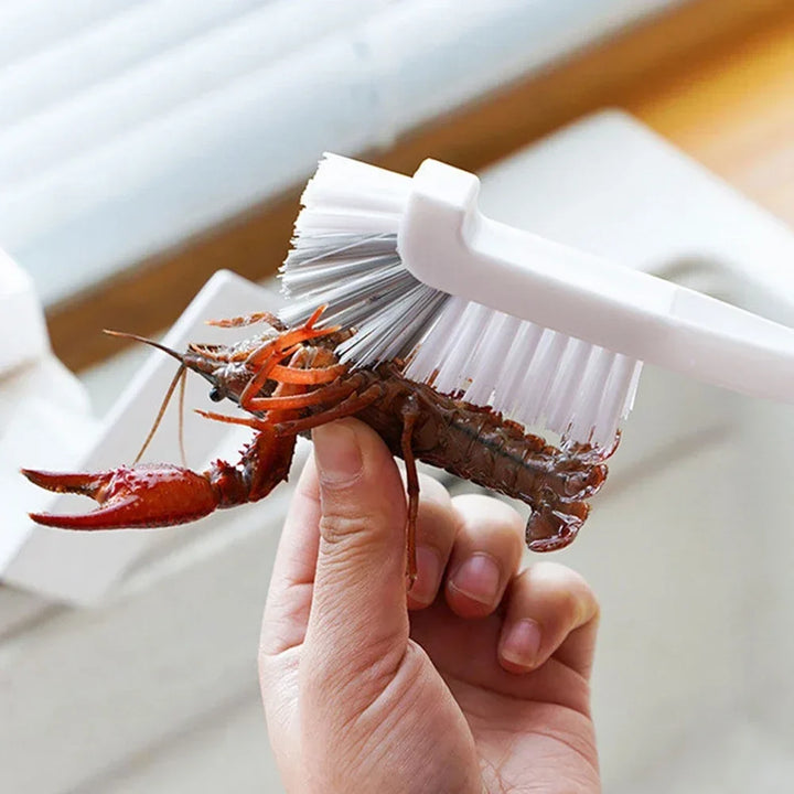 Long Handle Sink Brush for Household Cleaning - Cup Brush with Elbow Design