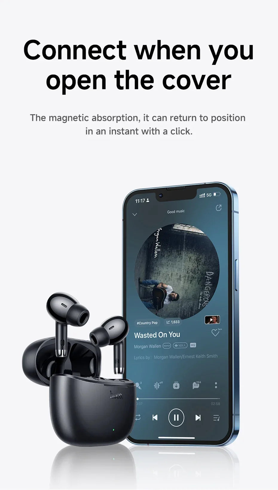 Wireless Bluetooth 5.3 earbuds – waterproof, USB-C charging, touch control, built-in mic 2026