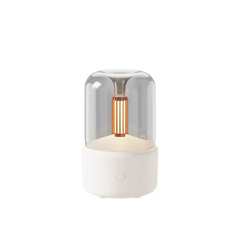 Creative Candlelight Aromatherapy Machine USB Plug-In Desktop Humidifier for Home Ambience