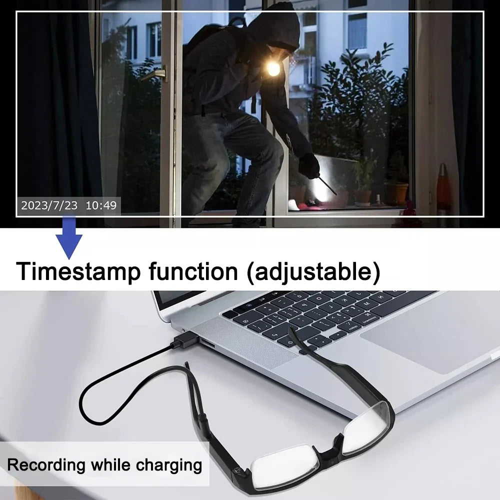 1080P Mini Camera Smart Glasses Portable Sports Glasses