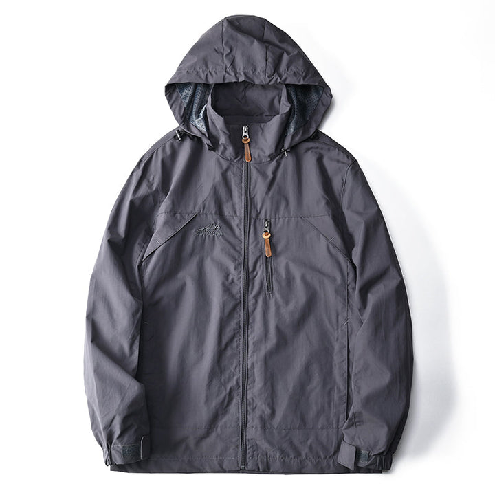 Waterproof Mens Tactical Jacket - Hooded, Lightweight