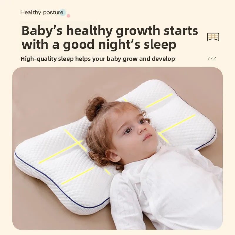 Baby Neck Support Pillow – All-Season Cotton Sleeping Pillow for Toddlers &amp; Kindergarten Kids