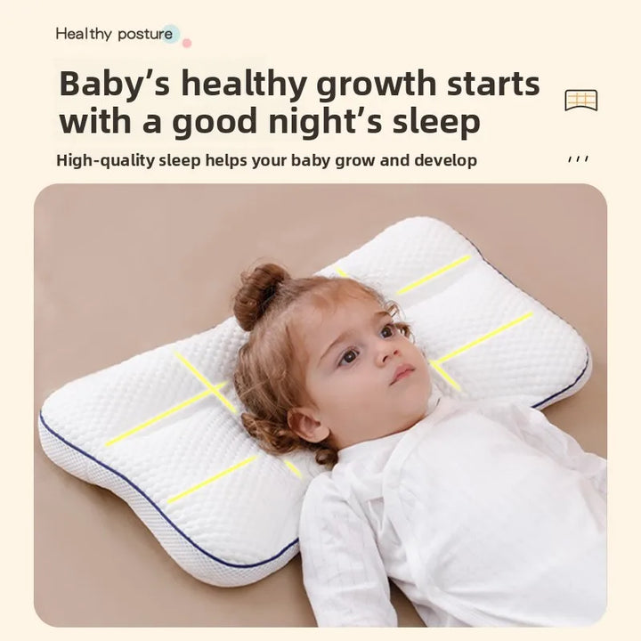Baby Neck Support Pillow – All-Season Cotton Sleeping Pillow for Toddlers &amp; Kindergarten Kids